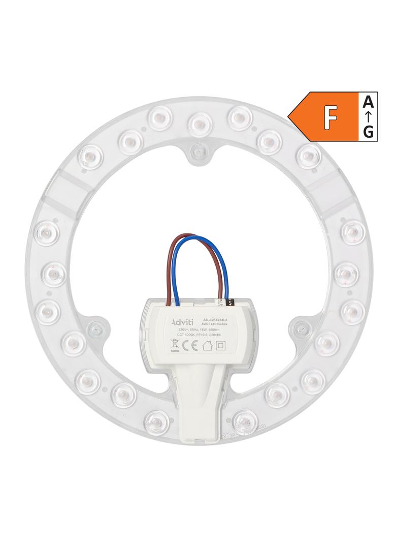 AVIS II LED 18W panel świetlny 1800lm 4000K 3 neodymowe magnesy O 176 AD-SW-6274L4 ORNO