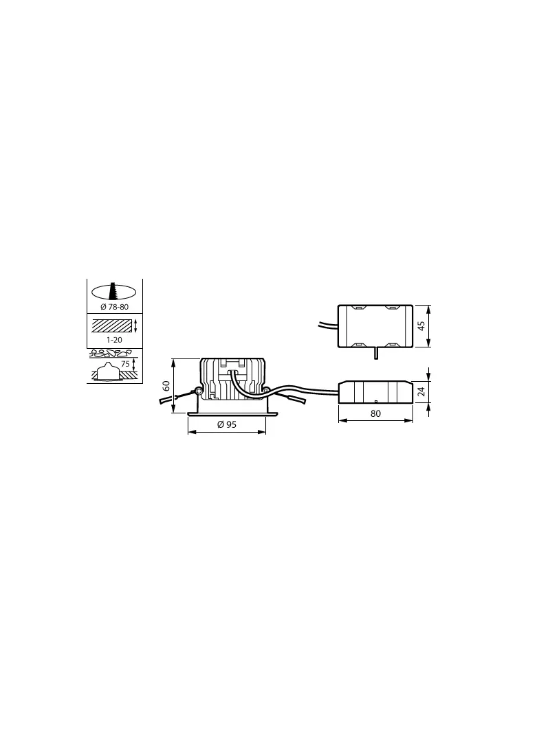 Oprawa sufitowa Downlight typu Spot LED 10,2W 900lm / 3000K barwa ciepła ściemnialna LED9-WB-/830 D7