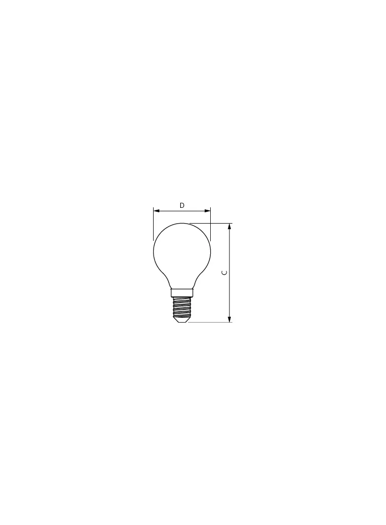 Żarówka LED Kulka 6,5W=60W 806lm / 2700K barwa ciepła LEDLuster 6,5-60W P45 E14 827 PHILIPS