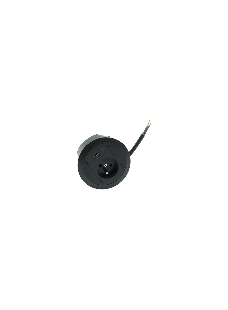 "Simon 480 TS48-330E10C00-44 Gniazdo meblowe 1 gn. typ E + ładowarka USB type A