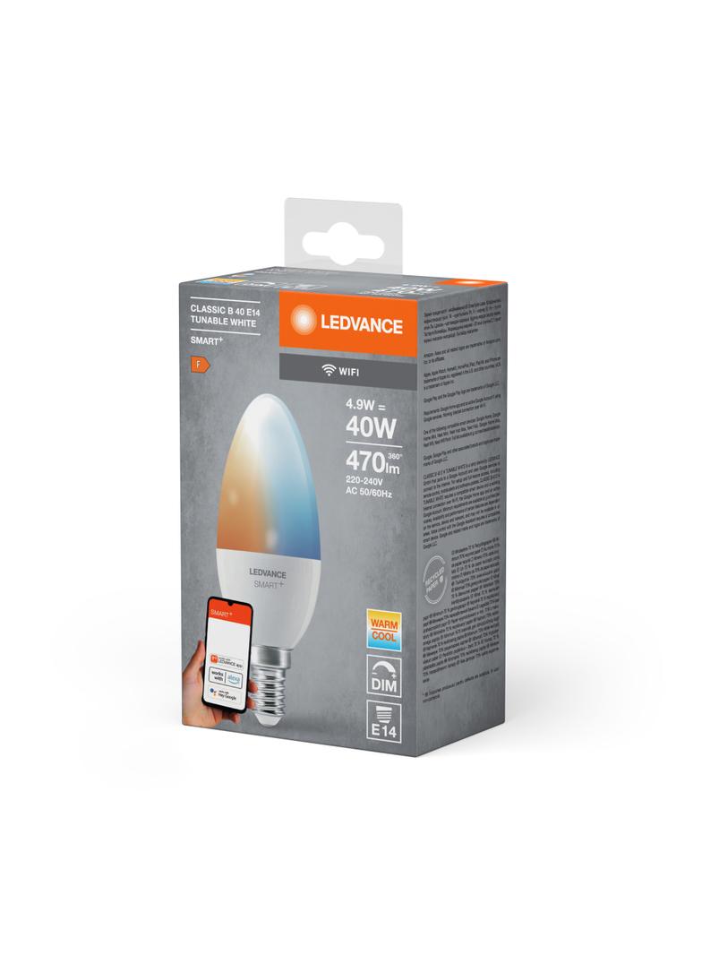 Lampa LED SMARTWIFI B40 4,9W/827230VTWFRE144X1 LEDV