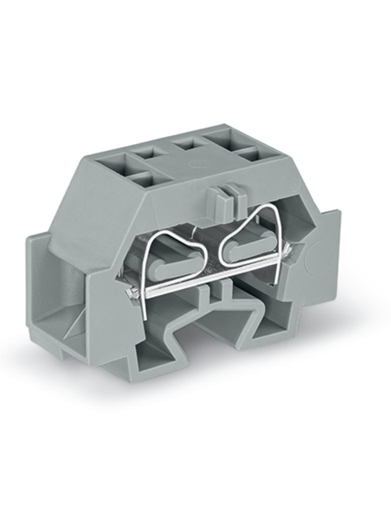 Złączka 4‑przewodowa 4mm2 szara ze stopką montażową 262‑341 /50szt./ WAGO