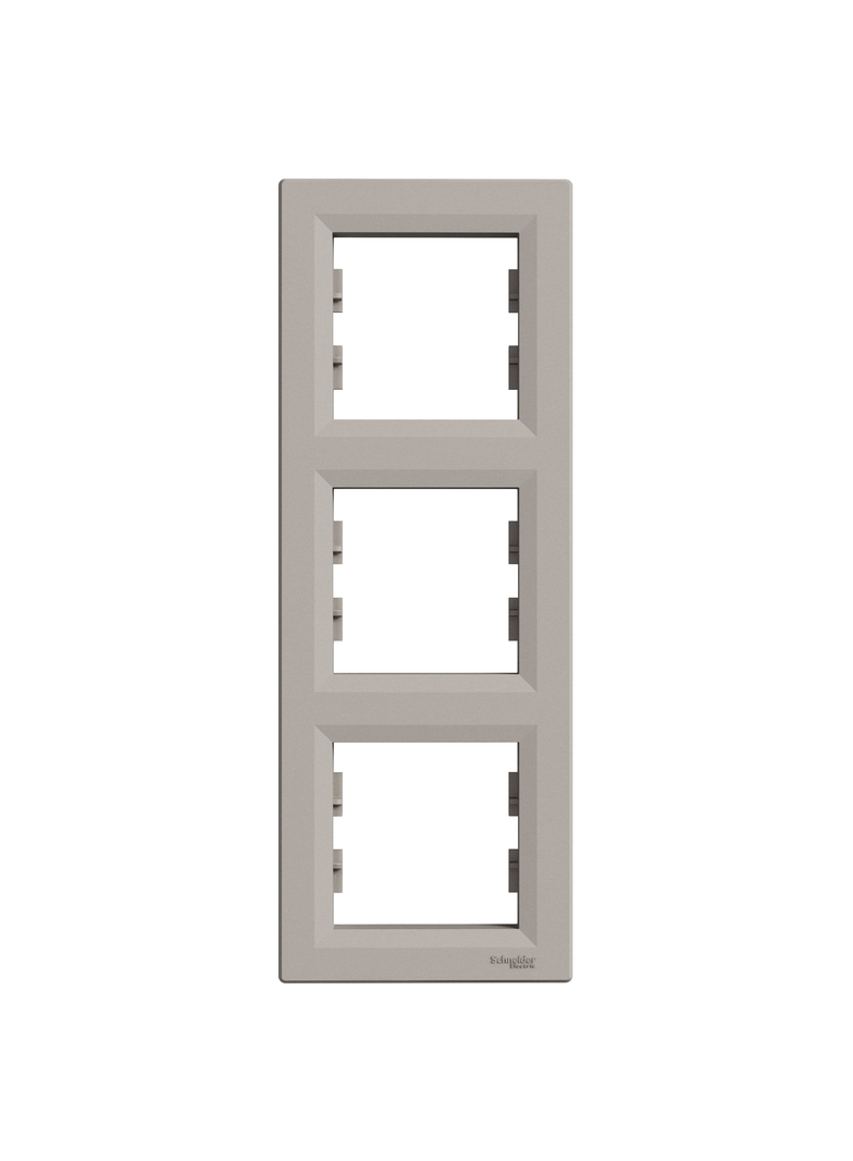 Asfora, ramka 3-krotna, pionowa, brąz