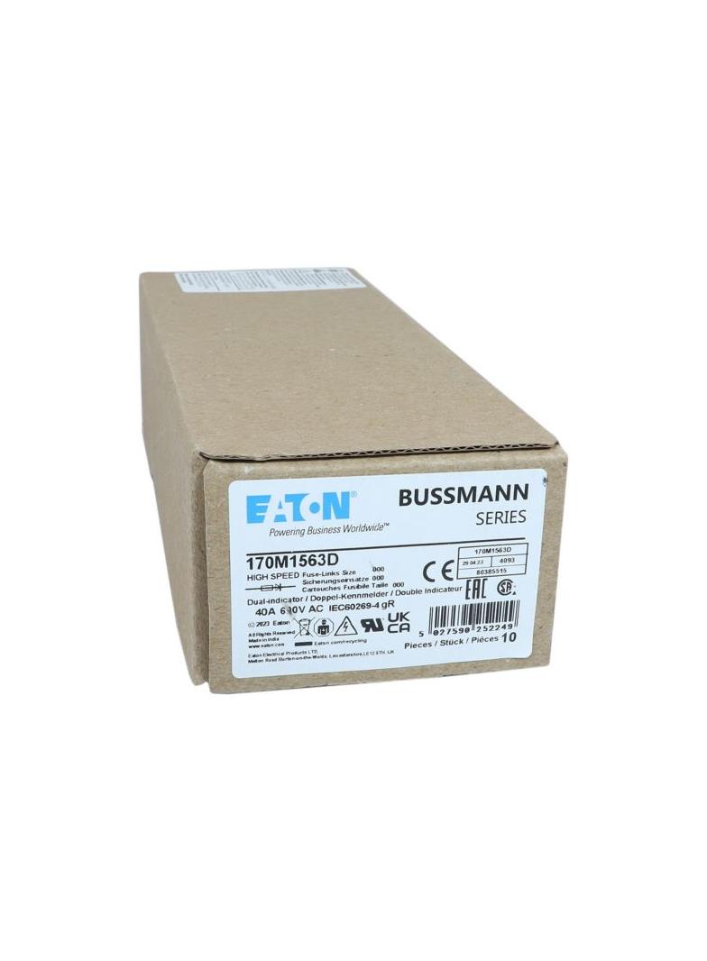 FUSE 40A 690V gR DIN 000 HSDNH Wkładka szybka 40A 690V gR DIN 000 podwójny wskaźnik 170M1563D EATON