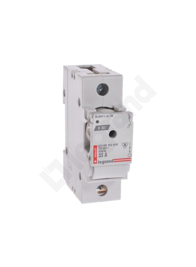 Rozłącznik Bezpiecznikowy 1P 35A D02 R301 606607 LEGRAND