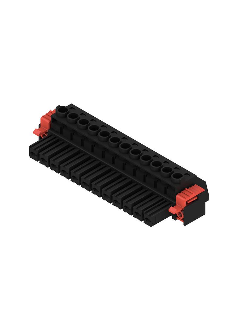 BVZ 7.62HP/12/180F SN BK BX Wtyk PCB (złącze wiązki), 7.62 mm, Liczba biegunów: 12, Przyłącze z jarzmem /50szt./ 1930150000 WEIDMÜLLER