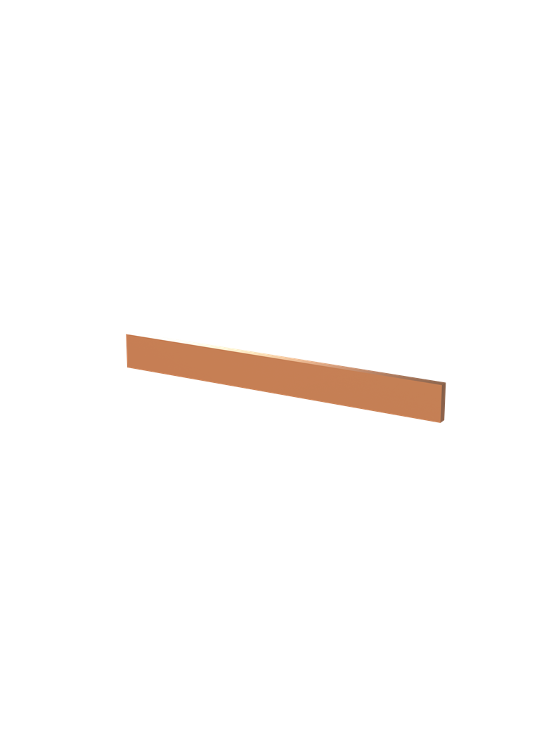 ZX2058 Szyna Cu 20x5mm, L:195mm