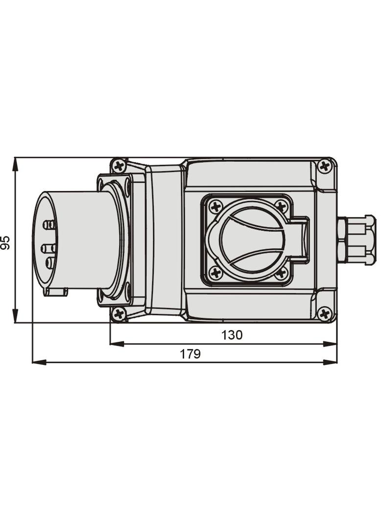 WSC 32/4 Wtyczka 32A/400V 3P+Z