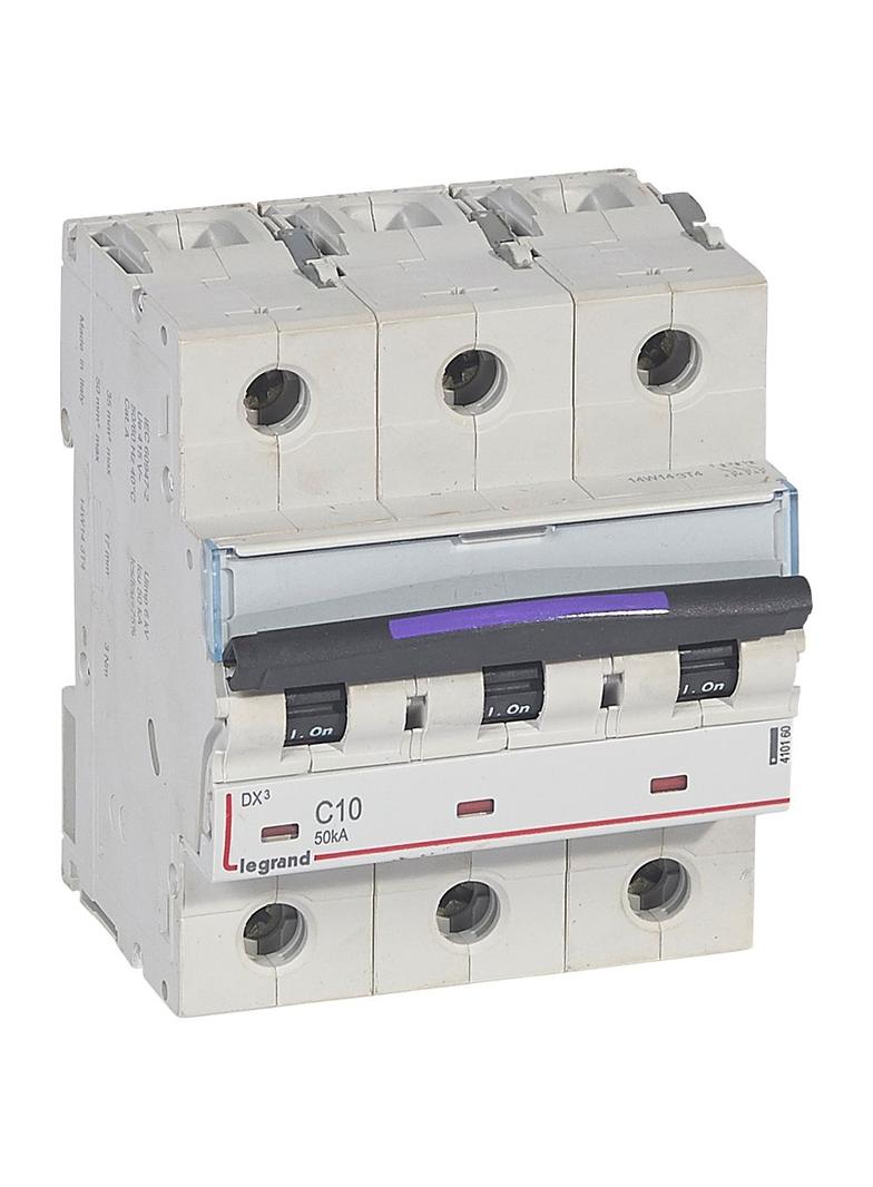 Wyłącznik Nadprądowy S323 C10 3P 10A 50Ka DX3 410160 LEGRAND