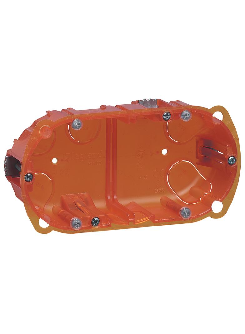 BATIBOX PUSZKA PODWÓJNA DOSTOSWANA DO KAŻDEJ ŚCIANY 50 MM, Legrand