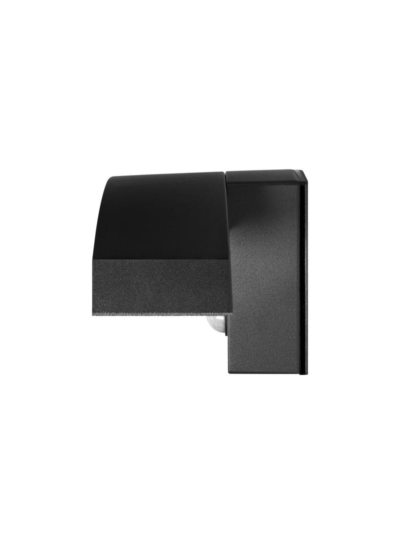PILEA LED 9W, lampa ogrodowa z czujnikiem PIR, 700lm, IP54, 4000K, czarna AD-OP-6572BLPMR4 ORNO