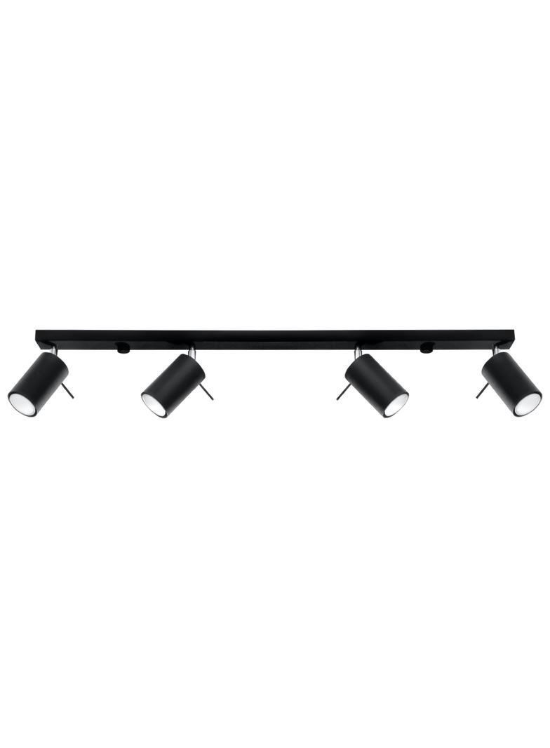 Sollux Plafon RING 4L czarny SL.0332