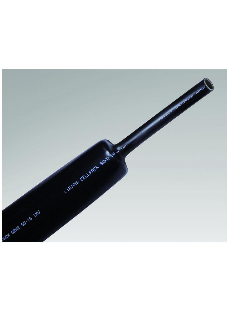 SRH2 140-42 1000mm, Rury termokurczliwe pogrubiane, typ SR2 i SRH25, Rury z klejem - kolor czarny
