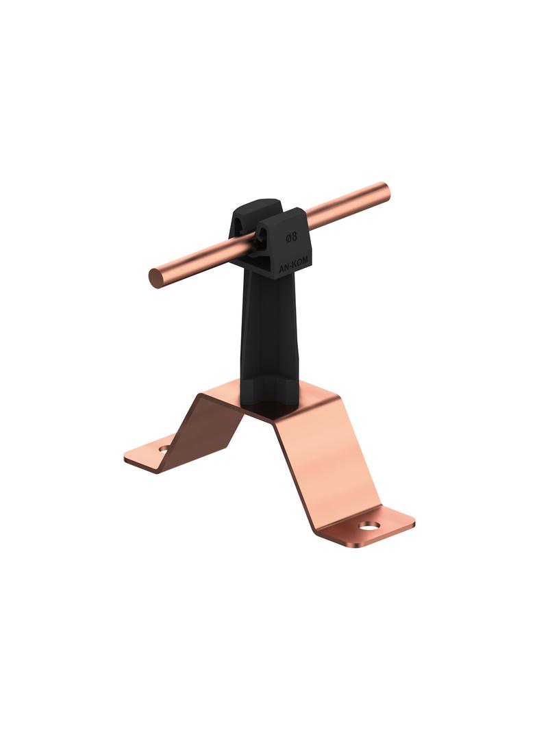 AN-11W/CU/C Uchwyt przykręcany H=7cm Z-zatrzask /CU/ czarny