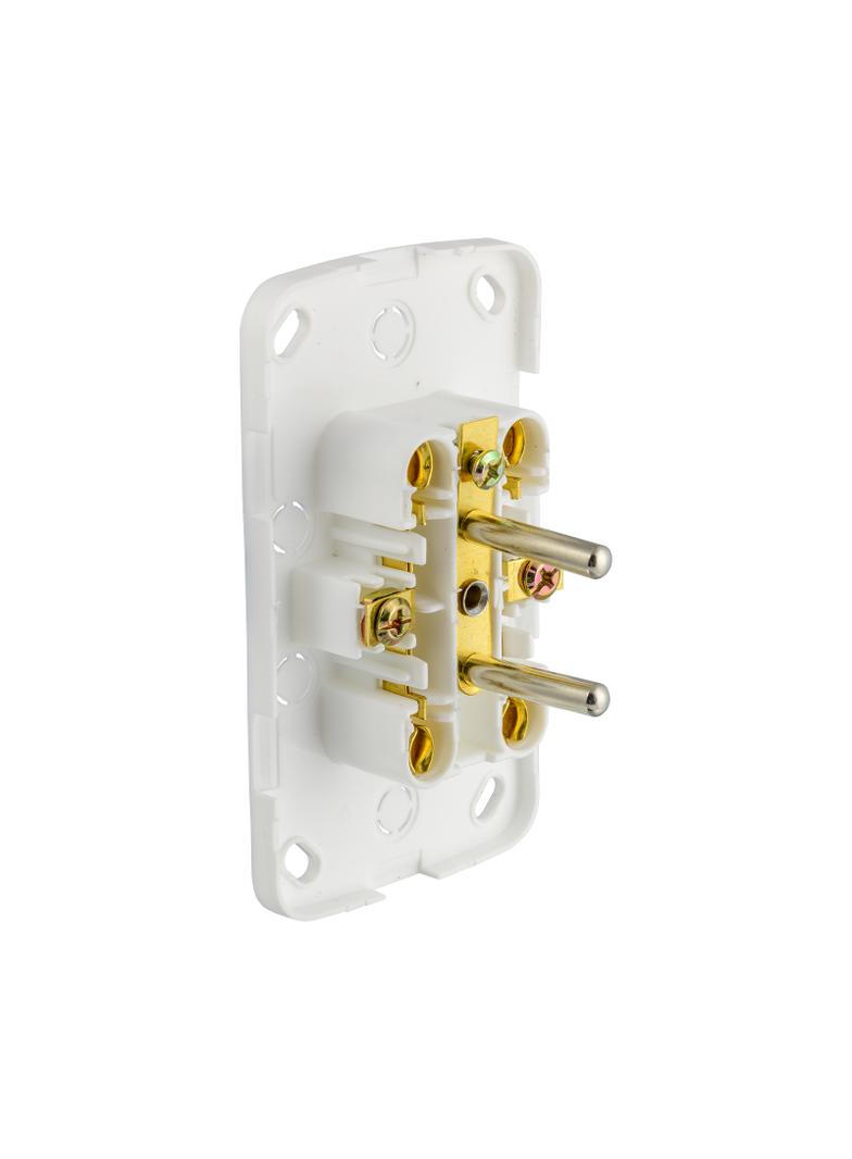 GNBD250 Gniazdo n/t pojedyncze białe 2x2P+Z 250V 16A 51.802 OPATÓWEK