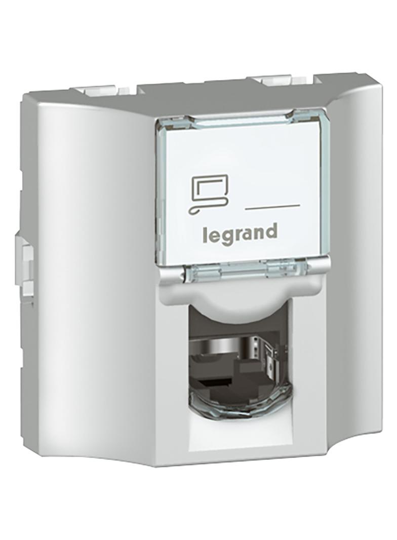 Mosaic 2M Gniazdo Przelotowe 1Xrj45 Kat.6 Ftp 078627 LEGRAND