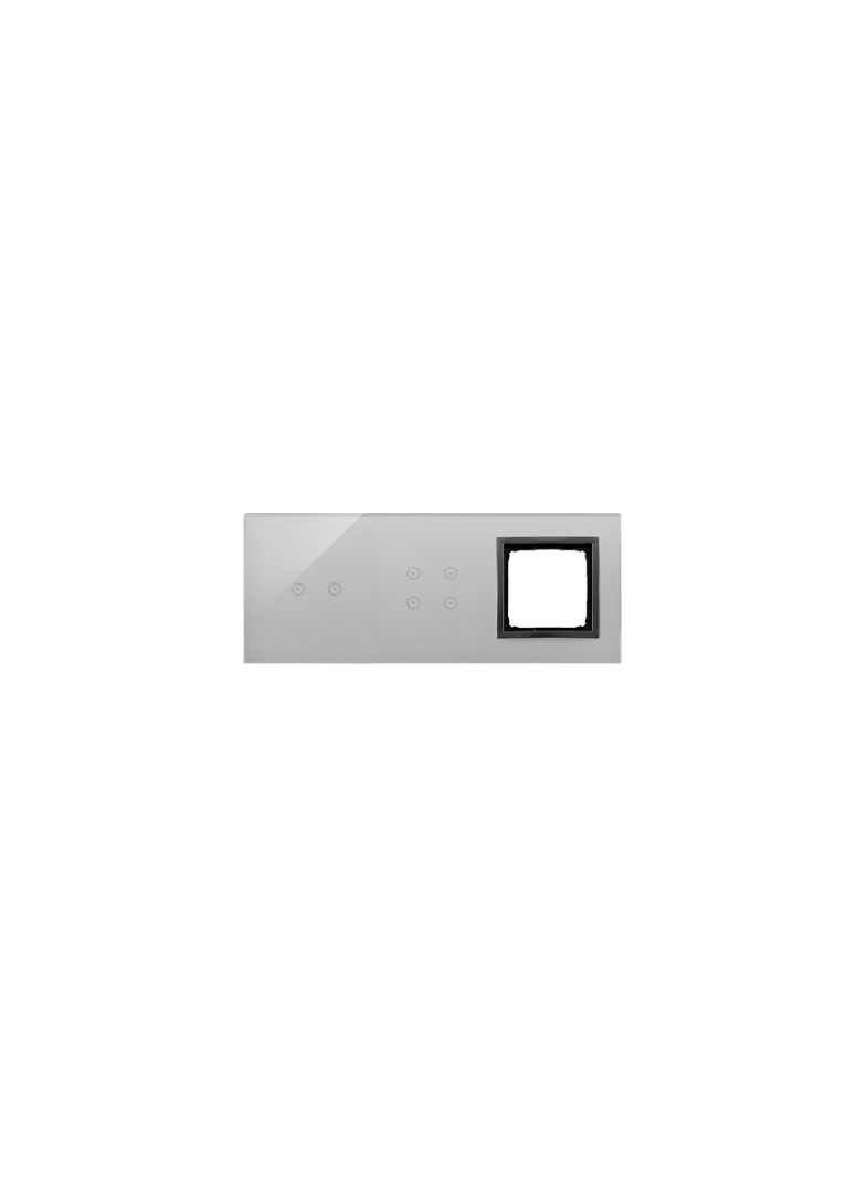 Simon 54 Touch Panel dotykowy S54 Touch 3 moduły 2 pola dotykowe poziome + 4 pola dotykowe + 1 otwór na osprzęt S54 burzowa chmura DSTR3240/72 KONTAKT