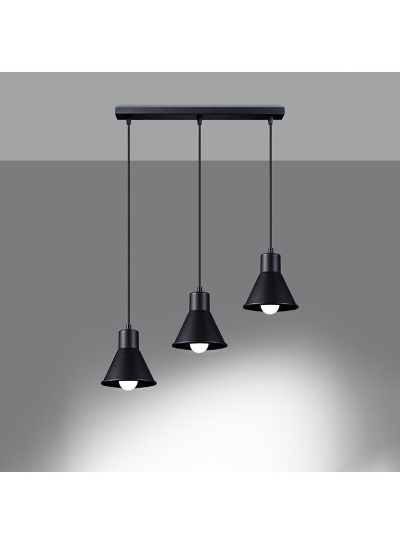 Sollux Lampa wisząca TALEJA 3 czarna [E27] SL.0986