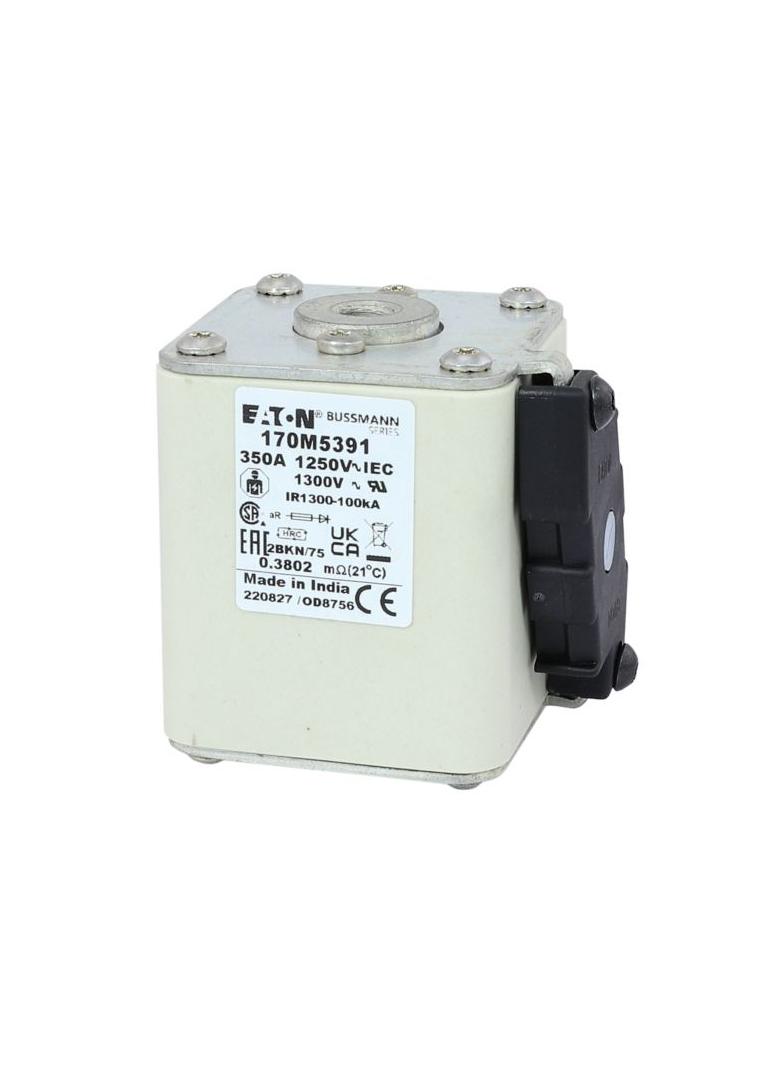FUSE 350A 1250V 2BKN/75 AR CU Wkładka szybka 350A AC 1250V rozmiar 2 61x75x77 mm aR IEC UL 170M5391