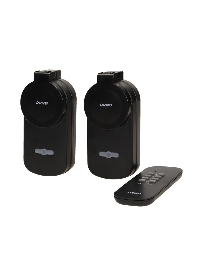Zestaw bezprzewodowych gniazd sterowanych pilotem 2+1 IP44 OR-GB-429 ORNO