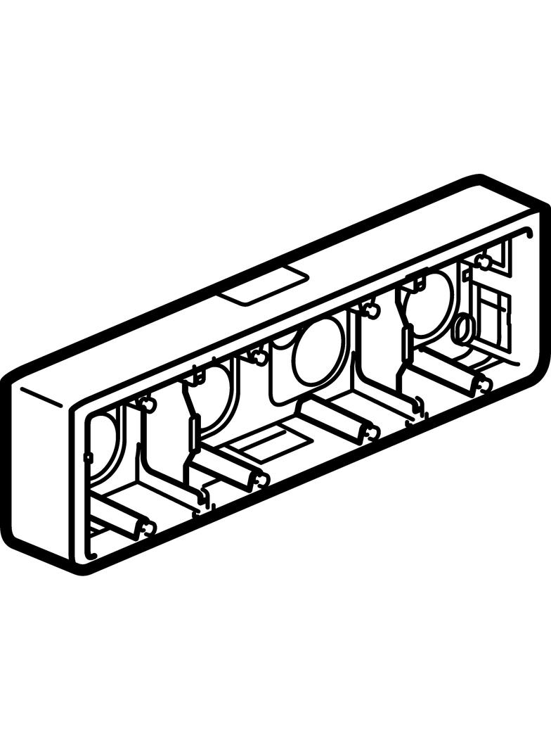 MOSAIC PUSZKA NATYNKOWA - 10 LUB 4X2 MODUŁY POZIOMO 40MM DO UCHYTU 0802 54, Legrand
