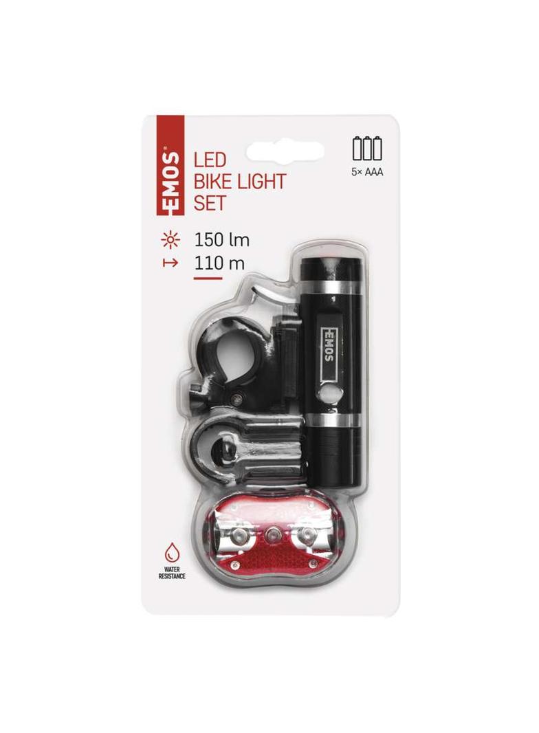 Lampa rowerowa komplet przód + tylna, 150 lm, 5× AAA P3920 EMOS