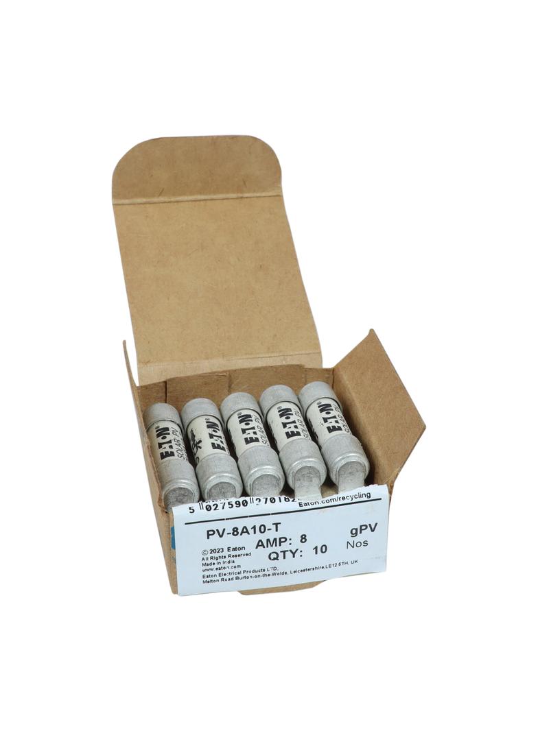 PV-8A10-T Wkładka PV cylindryczna 8A 1000V DC 10x38MM z etykietą PV-8A10-T EATON