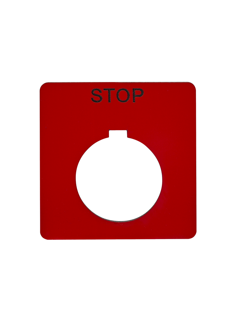 Harmony 9001K Legenda do przycisku, 30 mm, oznakowana STOP