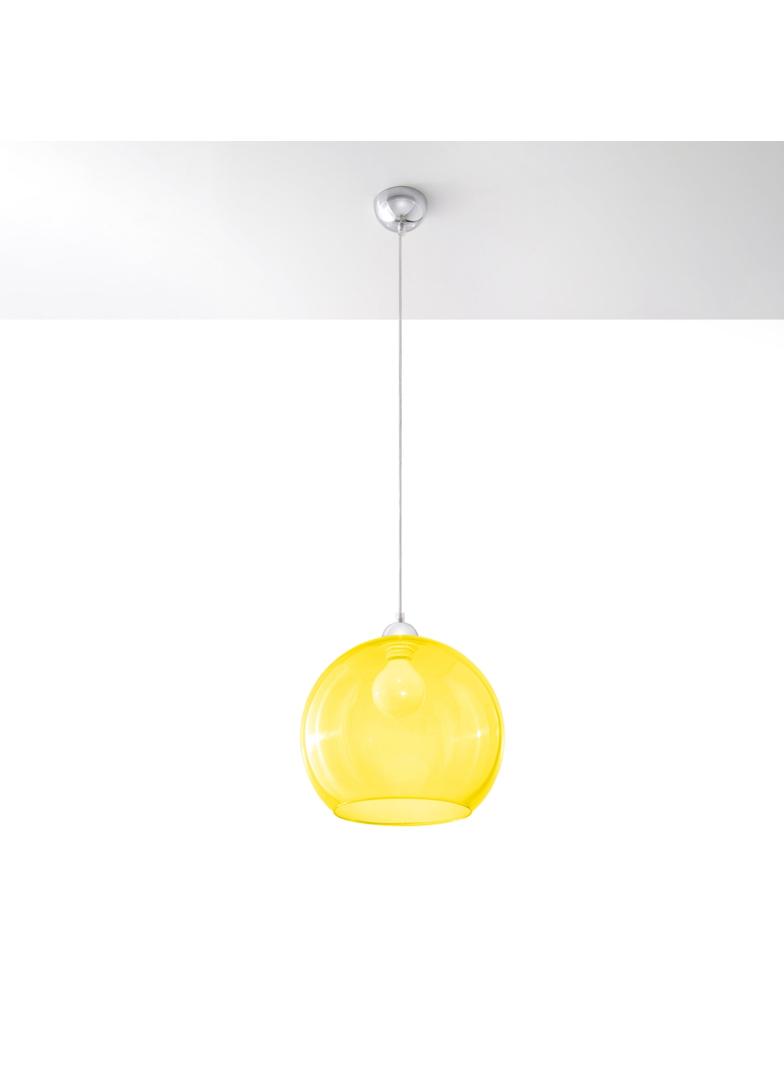 Sollux Lampa wisząca BALL żółta SL.0252
