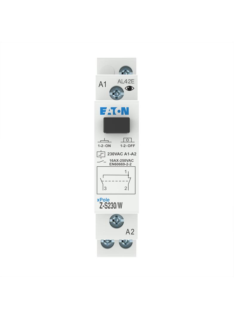 Z-S230/W Przekaźniki impulsowy bistabilny bez funkcji sygnalizacji diodą LED 16A 230V AC styk przemienny 265290 EATON