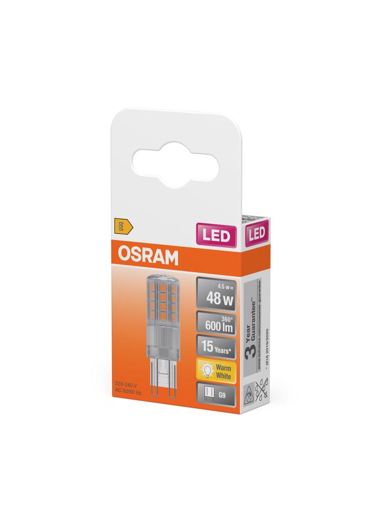 LAMPA LED PIN50 CL 4,8W/827 230V G9