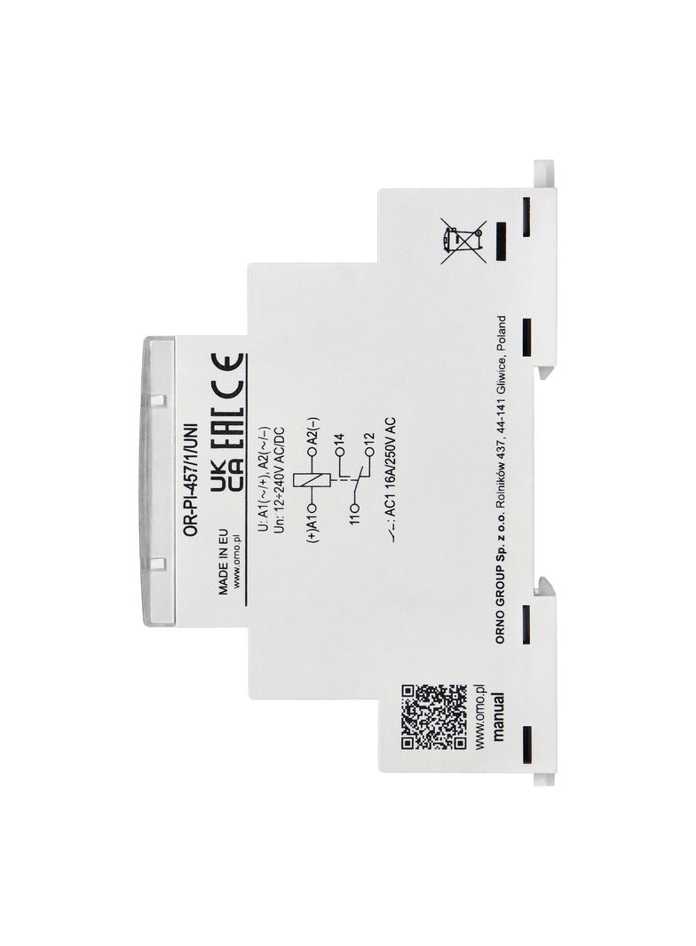 Przekaźnik instalacyjny 1P 16A ,12-230 VUC OR-PI-457/1/UNI ORNO