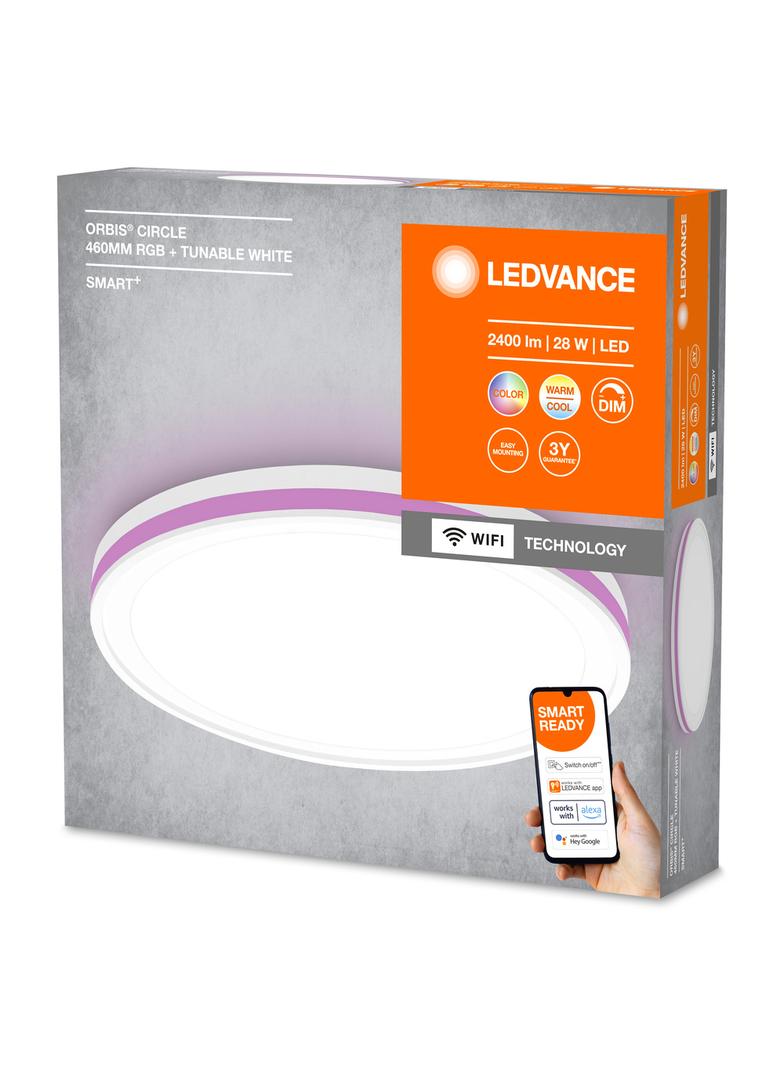 Oprawa SMART+ WIFI ORBIS CIRCLE460 RGB TW WT