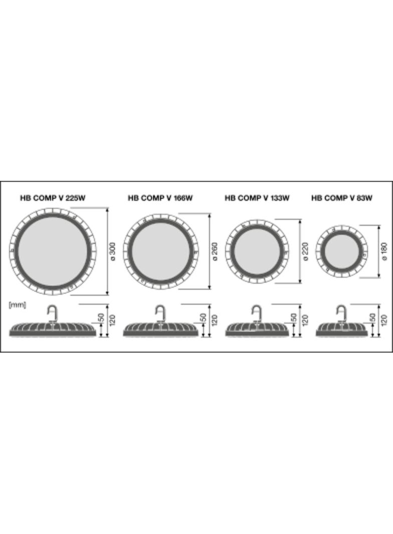 Oprawa HIGH BAY COMPACT V 225W 840 110DEG IP65