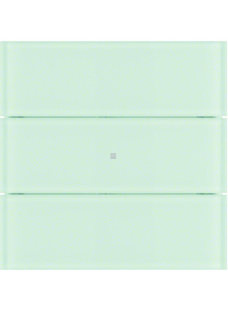 BERKER B.IQ Przycisk potrójny standard szkło białe 75163090 HAGER