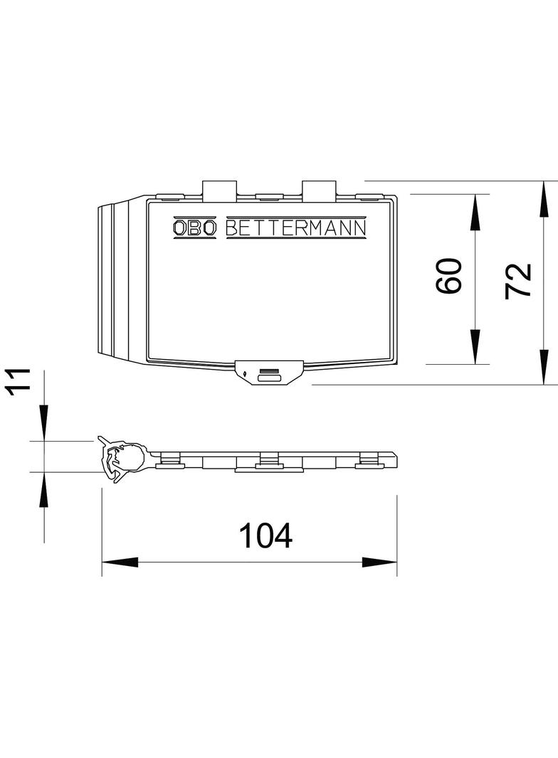 PCS-H, UCHWYT KARTY MAGNET.PCS-H 10 SZT