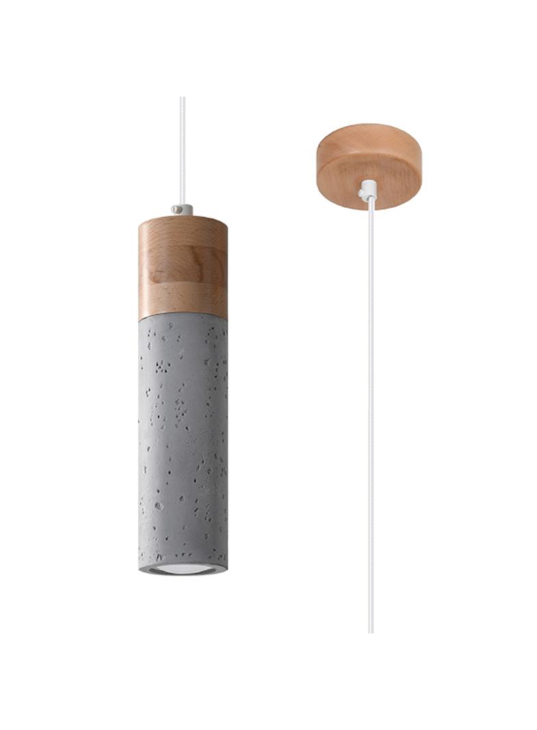 Lampa wisząca ZANE 1 szara
