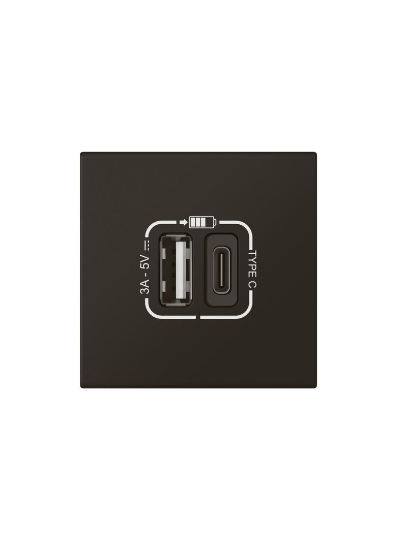 MOSAIC - Gniazdo USB typ A + typ C z szybkozłączem, Legrand