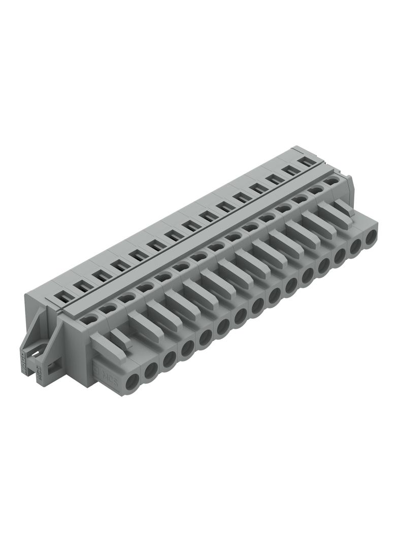 Gniazdo MCS‑MIDI Classic 15‑biegunowe szare raster 5mm 231‑115/027‑000 /25szt./ WAGO