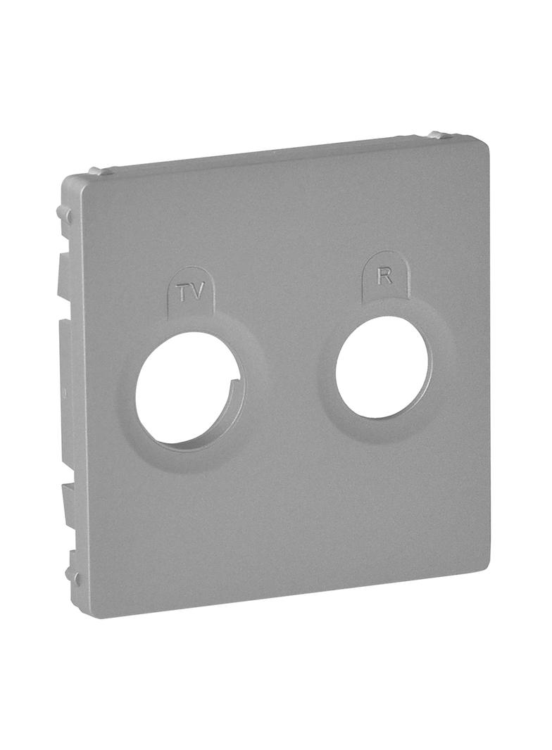 VALENA LIFE PLAKIETKA GNIAZDA TV-RD ALUMINIUM, Legrand