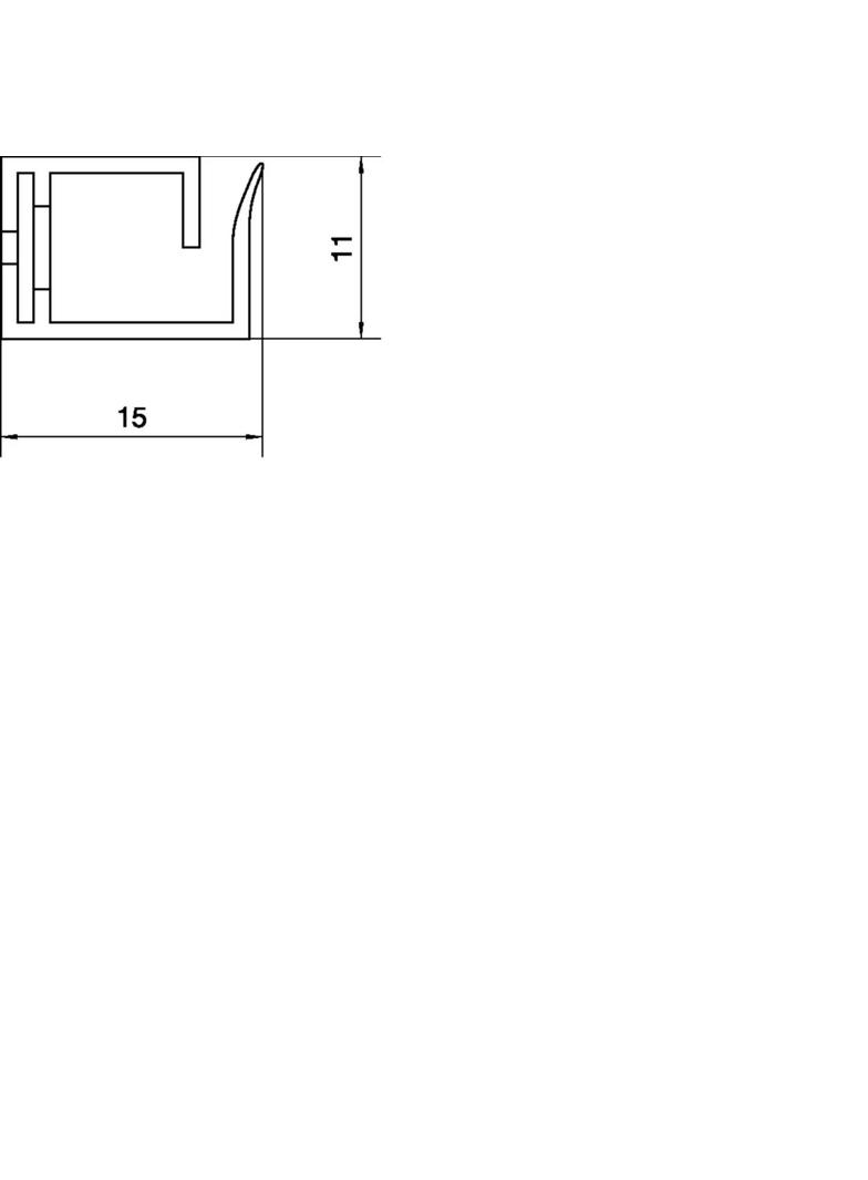 tehalit.VK flex 10 Kanał grzebieniowy L=250mm szary M5690 HAGER
