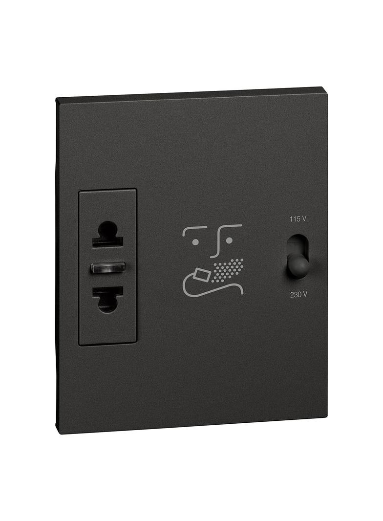 LIVING NOW - GNIAZDO GOLARKOWE - 3 MODUŁY - CZERŃ, Bticino