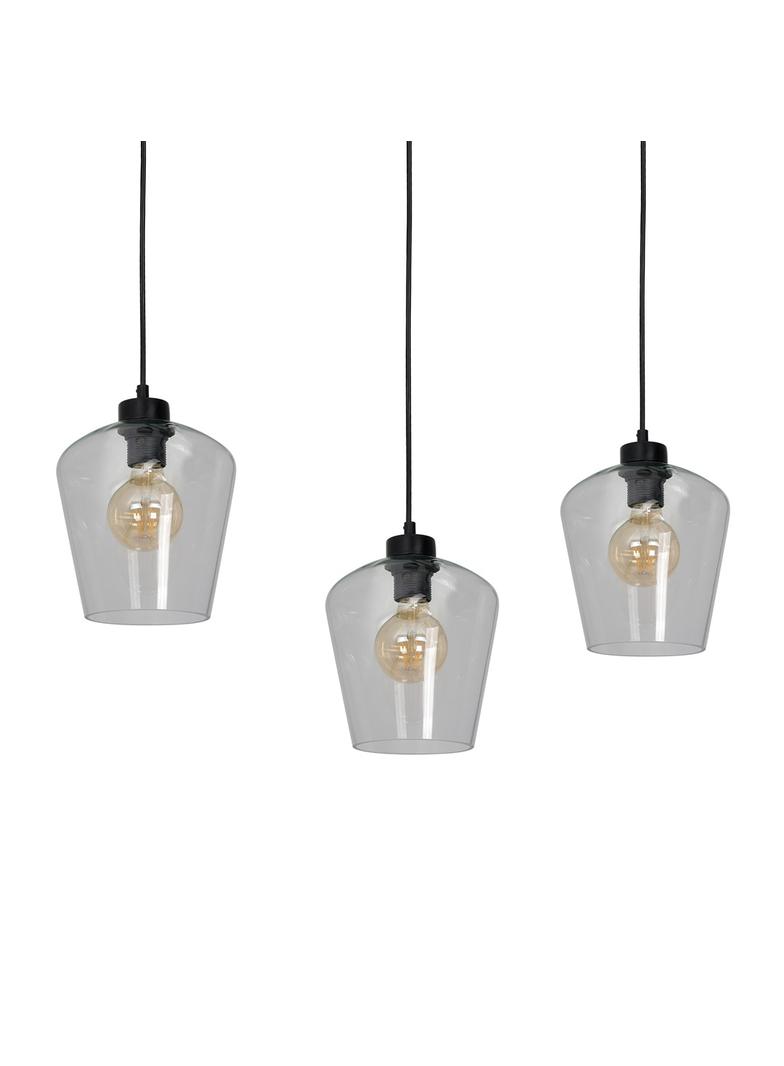 Milagro lampa wisząca Santiago Clear 3xE27 czarna MLP6608