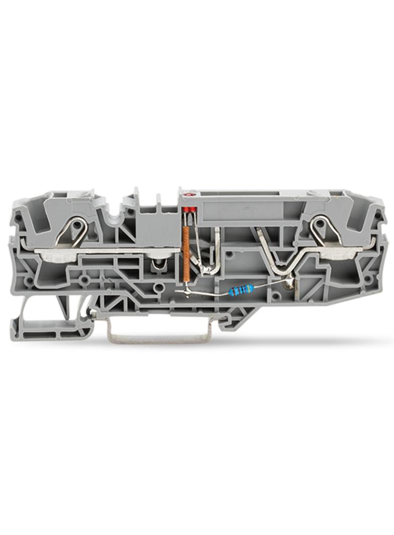 TOPJOBS złączka 2-przewodowa 6 mm2 bezpiecznikowa szara