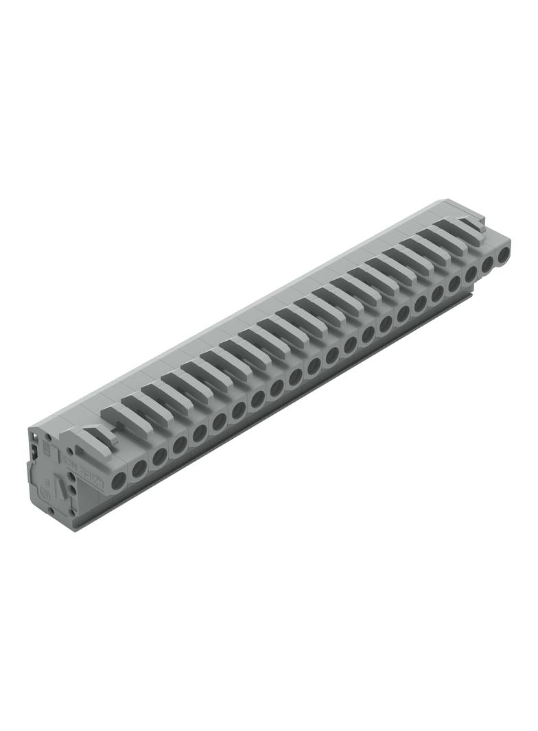 MCS-MIDI Classic gniazdo kątowe 22-bieg. szare raster 5 mm /10szt./ WAGO