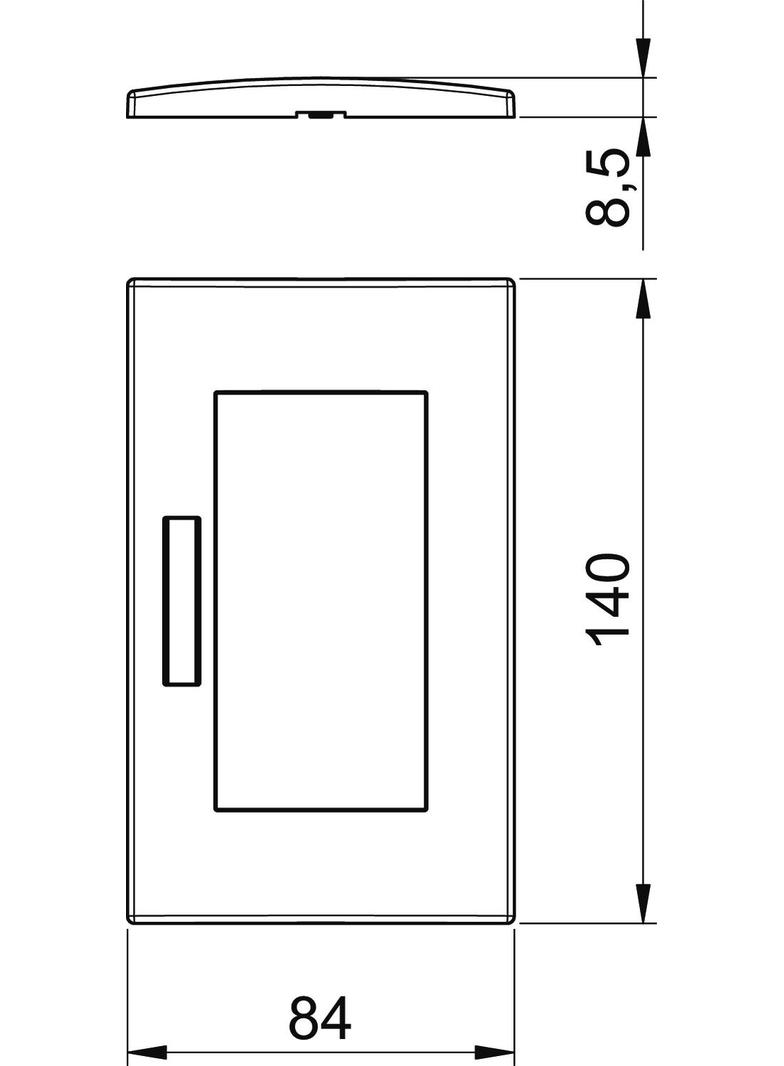 AR45-BF2 SWGR, Ramka Modul 45, podwójna
