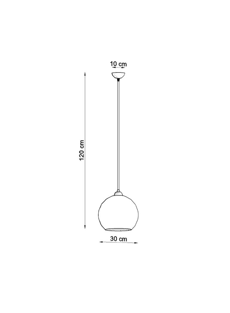 Sollux Lampa wisząca BALL żółta SL.0252