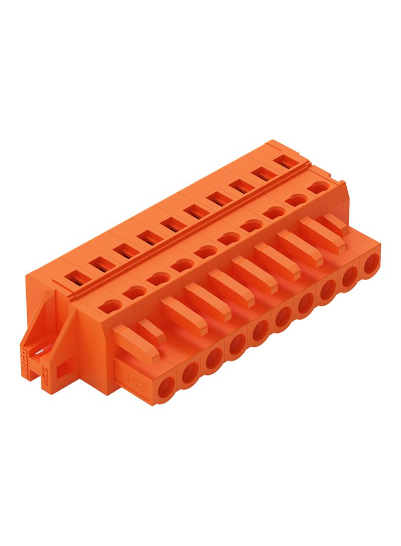 Gniazdo MCS-MIDI Classic 10-biegunowe pomarańczowe raster 5,08mm /25szt./ 231-310/031-000 WAGO