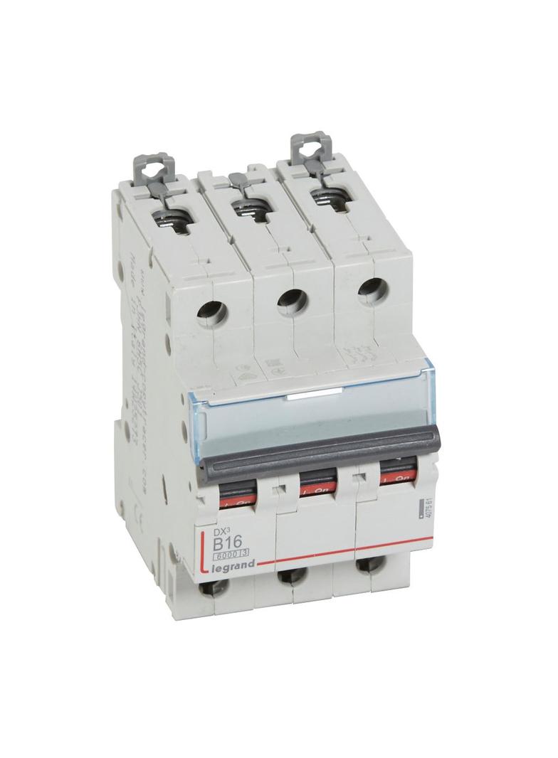 WYŁĄCZNIK NADPRĄDOWY S 303 3P B 16A 6000A SERII DX3, Legrand