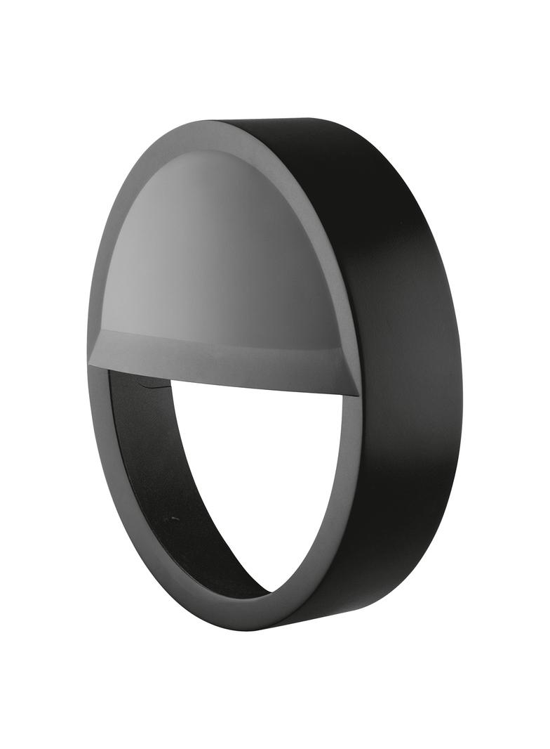 Osłona do opraw ściennych w kształcie półkola SURFACE BULKHEAD EYELID 250 BK